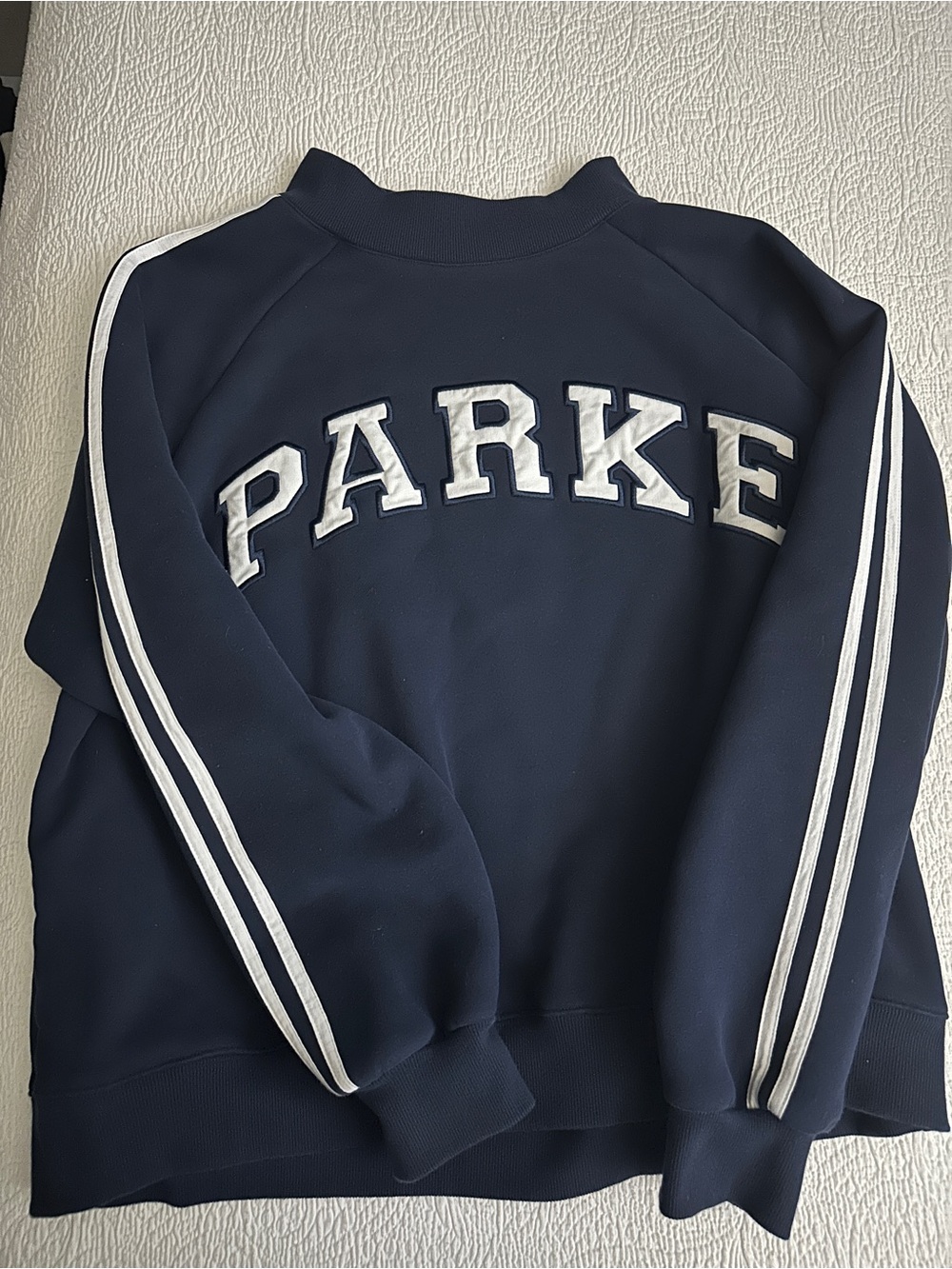PARKE Sport Navy Mockneck L/XL EUC! - Picture 2 of 3